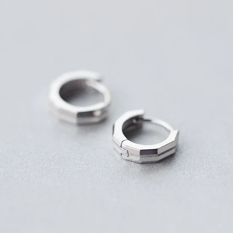 MloveAcc, 925 пробы, серебряные серьги, для женщин и мужчин, модные, персональные, пара, маленькие, суженные, геометрические серьги