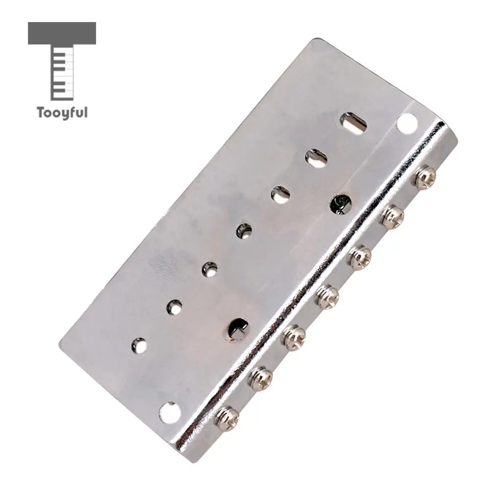 Tooyful 7 String Fixed Type Bridge with Wrench Screws for Electric Guitar Replacement
