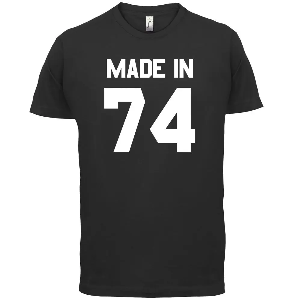 

Made In '74 - Mens T-Shirt - 13 Colours - 42nd Birthday - Present - Gift -1974 Mans Unique Cotton Short Sleeves O-Neck T Shirt