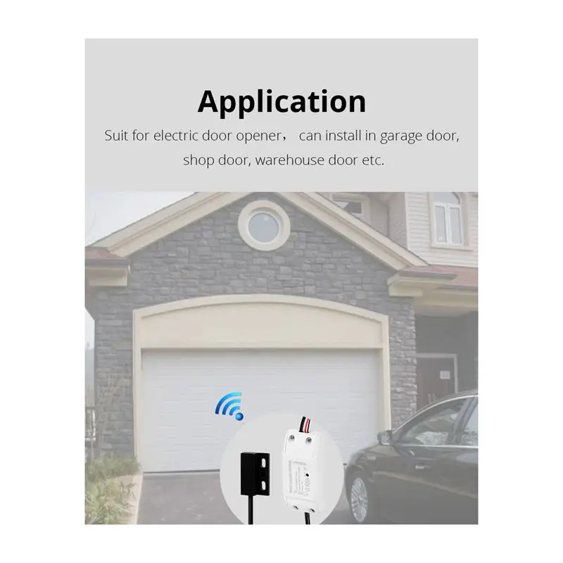 Wi Fi Smart Двери Гаража управление Лер переключатель для дверь гаража Открывалка приложение дистанционное управление сроки голос управление