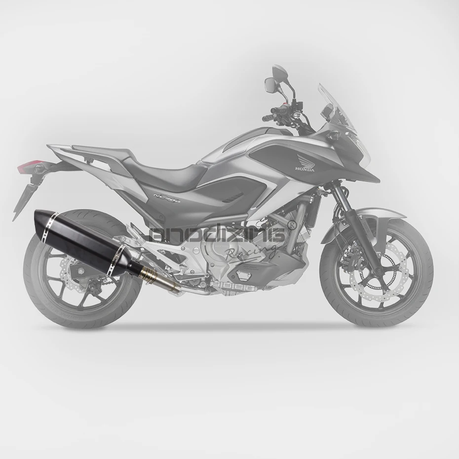 47 см слипоны для HONDA NC700 NC750 NC750X 2012- глушитель соединение трубы из углеродного волокна Выхлопной Трубы