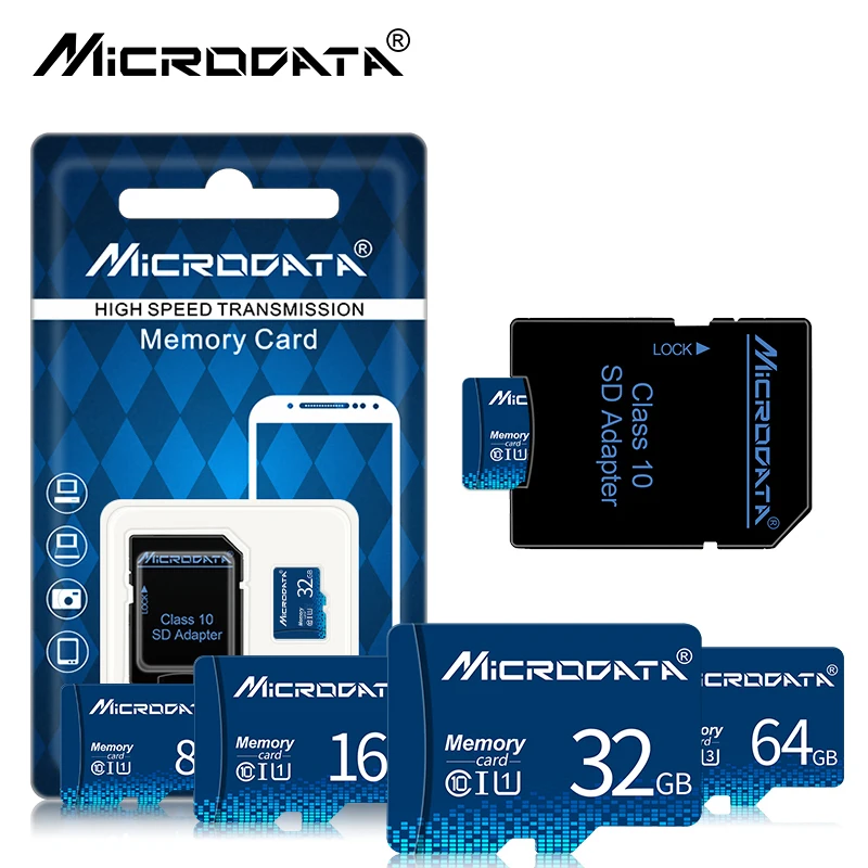 Hot Sale Class 10 Micro sd Card 64GB 32GB 16GB Memory card 8GB TF card 128GB Real Capacity Microsd Card with free adapter