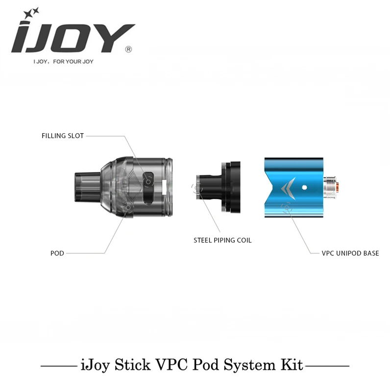 IJOY Stick VPC Kit 1100 мАч батарея макс. 15 Вт Vape 1 6 мл емкость Pod tastier керамическая катушка