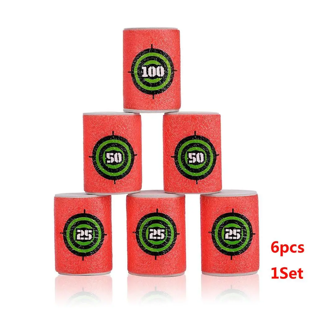 6pcs 12 шт./компл. пены Ева мягкая пуля Дротика снимать игрушечная цель для NERF N-strike Blasters/Аксессуары для Игрушечного Пистолета - Цвет: 6pcs