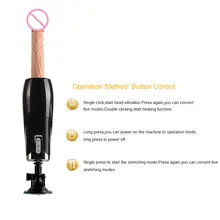 Smart Vibrator Automatic high-speed thrust heating 38 degrees bombardment strong vibration dildo high-grade sex toy for woman