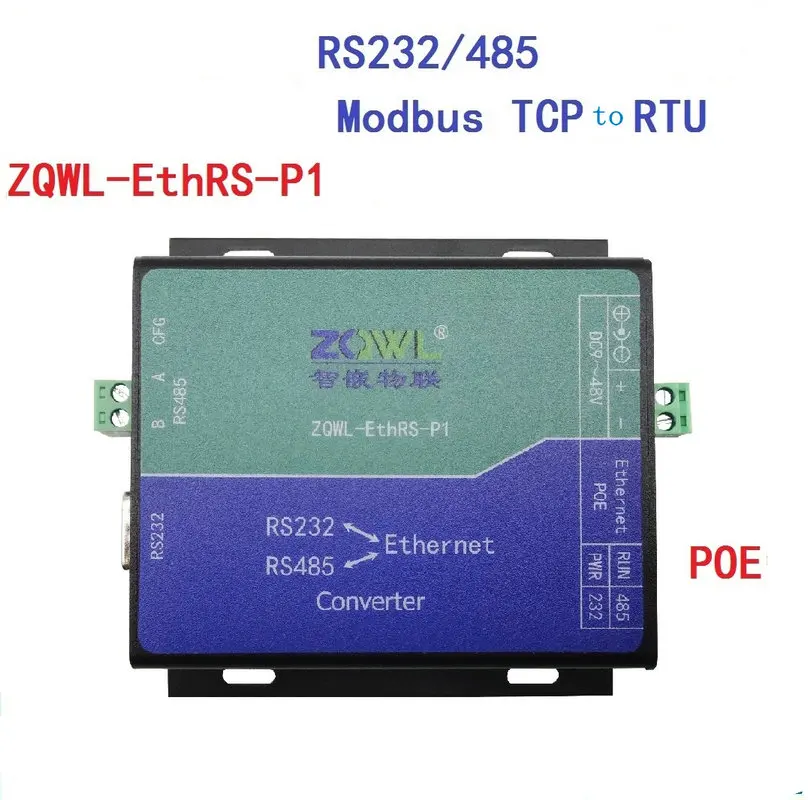

POE Serial Server/RS232 RS485 Serial Port to Ethernet Network to Serial Port/Modbus TC