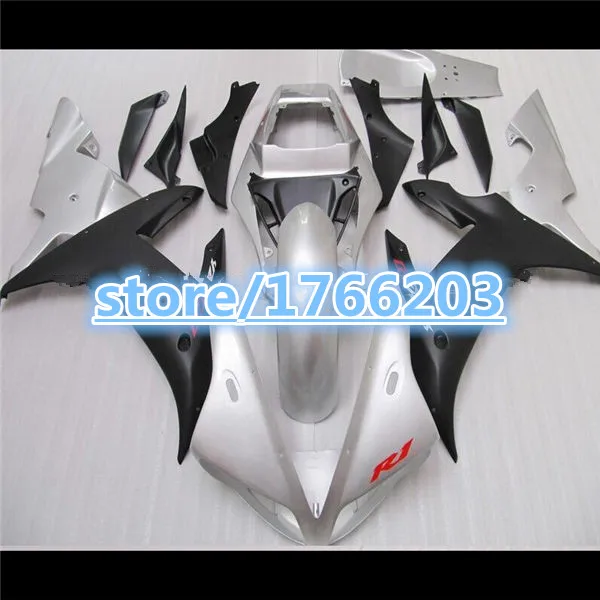 Черно-серебристый обтекатель для фотоэлементов 02-03 YZF R1 2002-2003 YZFR1 1000 YZF1000 YZF-R1 02 03 2002