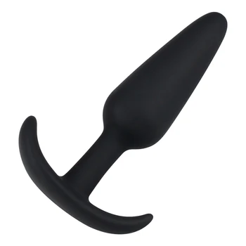 S/M/L 100% Silicone Anal Plug Butt Plug No Vibration Male Prostate Massager G Spot Adult Sex Toys for Men Woman Gay 3 Size 3