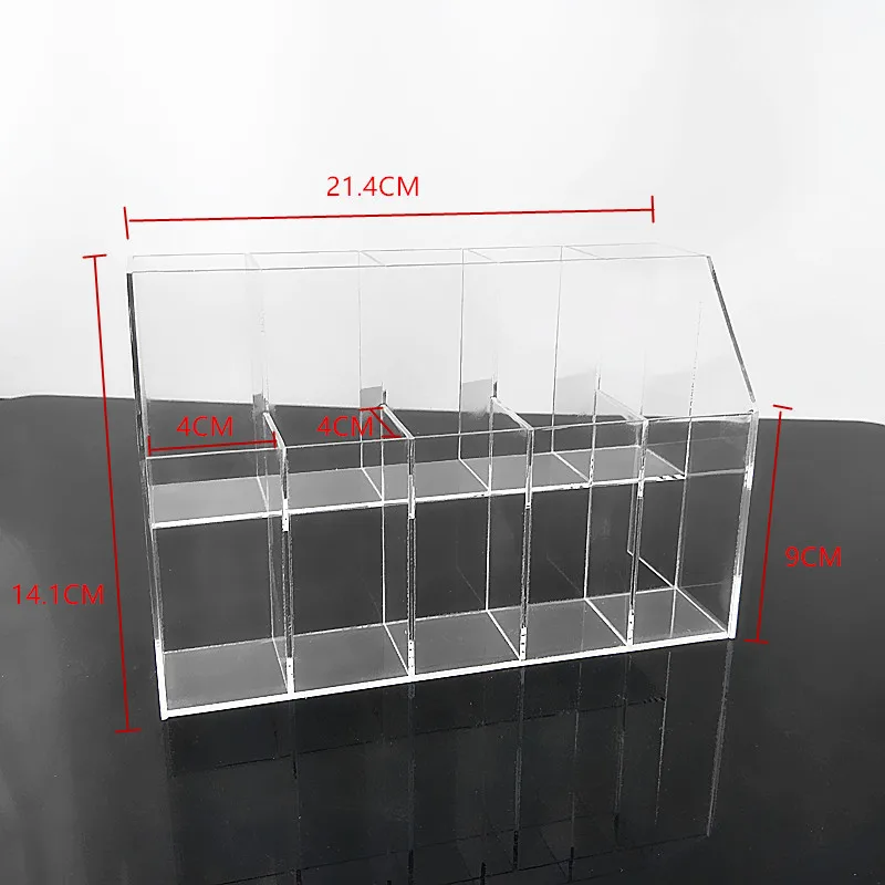 Акриловый прозрачный органайзер для макияжа, коробки для хранения, органайзер для косметики, органайзер для кистей, домашние ящики для хранения, тип - Цвет: 6