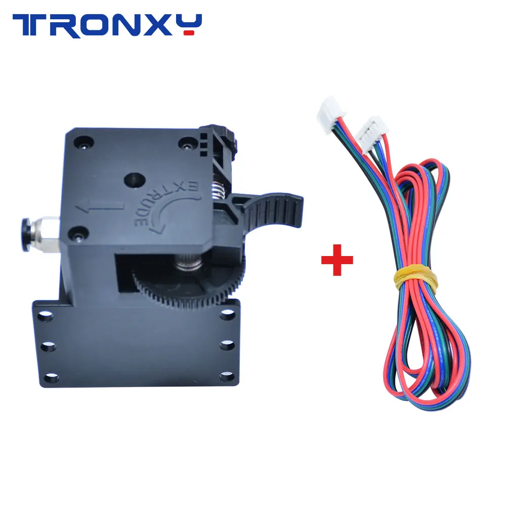 Titan extruder Tronxy 1 комплект обновленный комплект Titan экструдер с шаговым двигателем для 1,75 мм PLA TPU 3d принтер запчасти экструдированный Фидер кронштейн - Цвет: Titan extruder