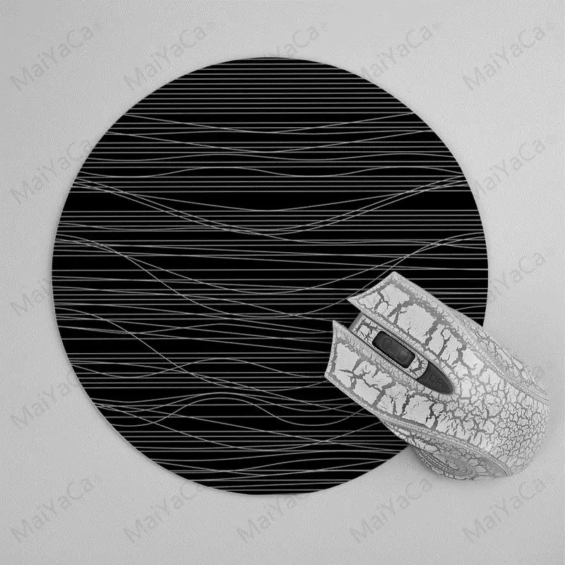 20x20cm MaiYaCa Минимальный изгибы черный ноутбук Игровые мыши коврик для мыши компьютерные игровые коврики для мыши - Цвет: 20x20cm