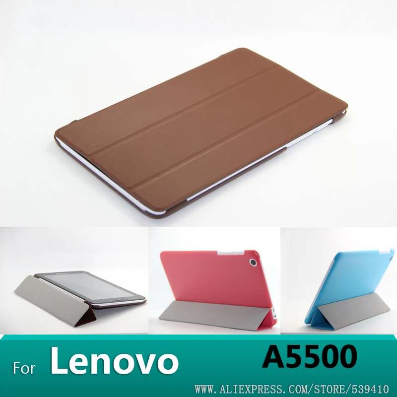 Для lenovo A5500 чехол оригинальный Смарт чехол для lenovo Idea Tab A8-50 A5500 8 дюймов tablet + защита экрана + стилус