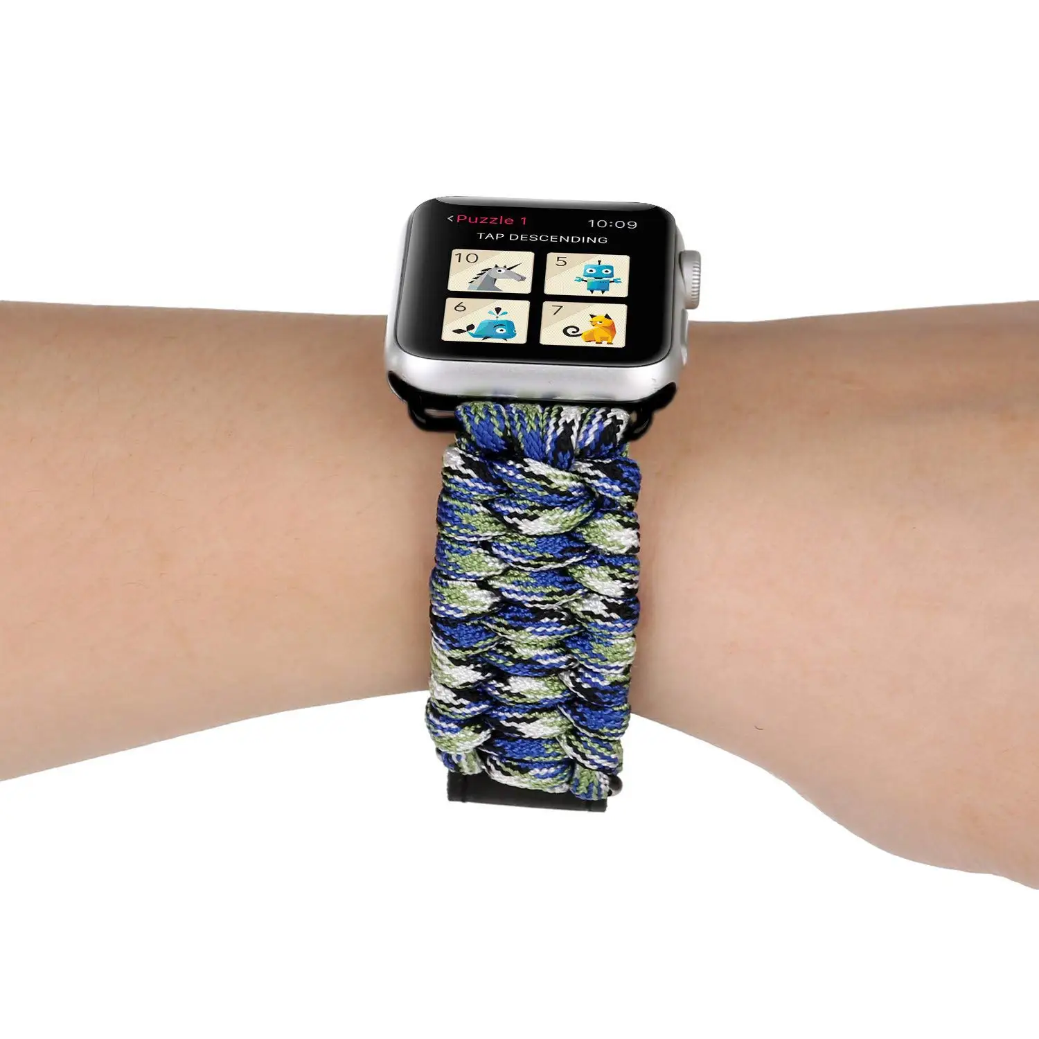 Apple Watch Band, нейлоновые части, парашютный шнур, для спорта на открытом воздухе, кемпинга, активного отдыха, для женщин и мужчин, браслет, ремешок для iWatch Series 5 4 3 2 1