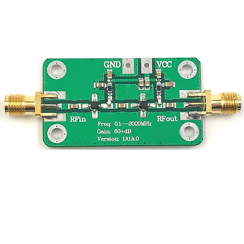 Lusya 0,1-2000 МГц 60 дБ усиление широкополосный усилитель РЧ доска низкий уровень шума усилитель LNA модуль G3-009