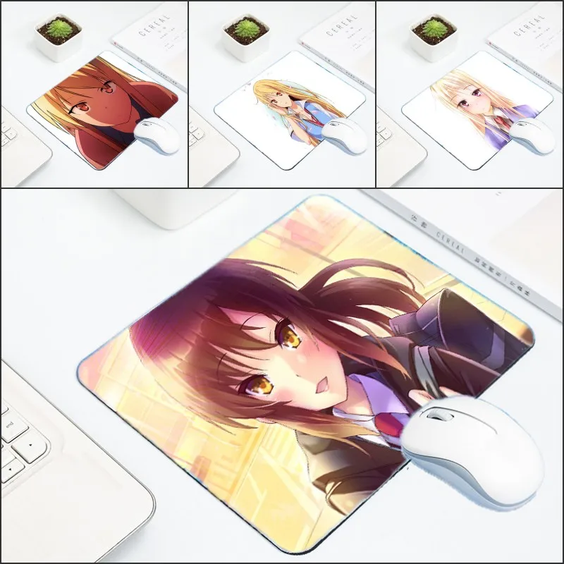 Mairuige The Small Size Anime Style Mouse Pad Cute Beauty Anime Girls