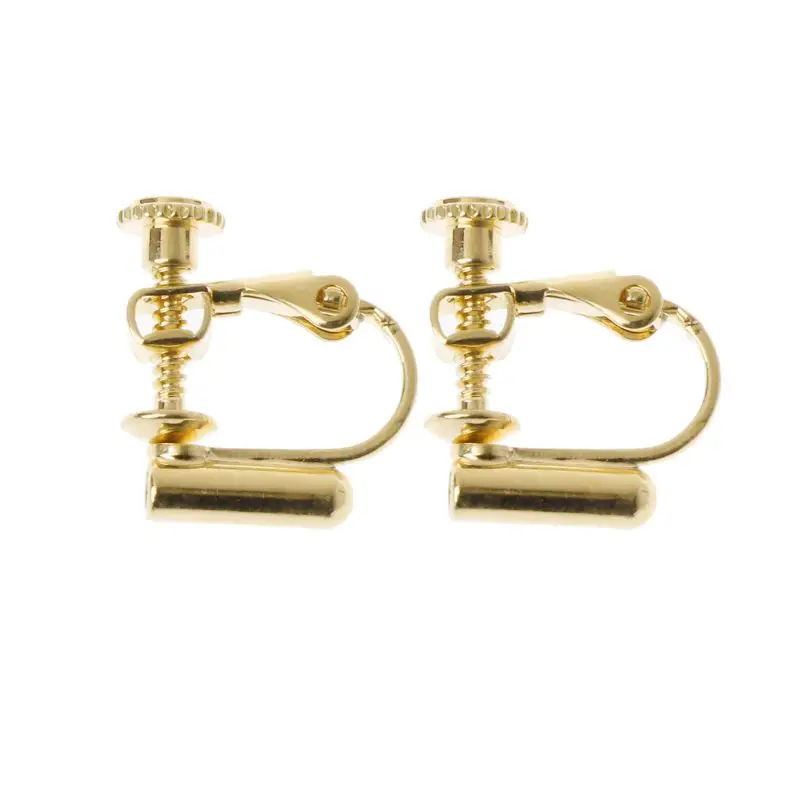GD 1 пара конвертеров для сережек без прокалывания в ушах превращают любые шпильки в клипсы - Окраска металла: GD