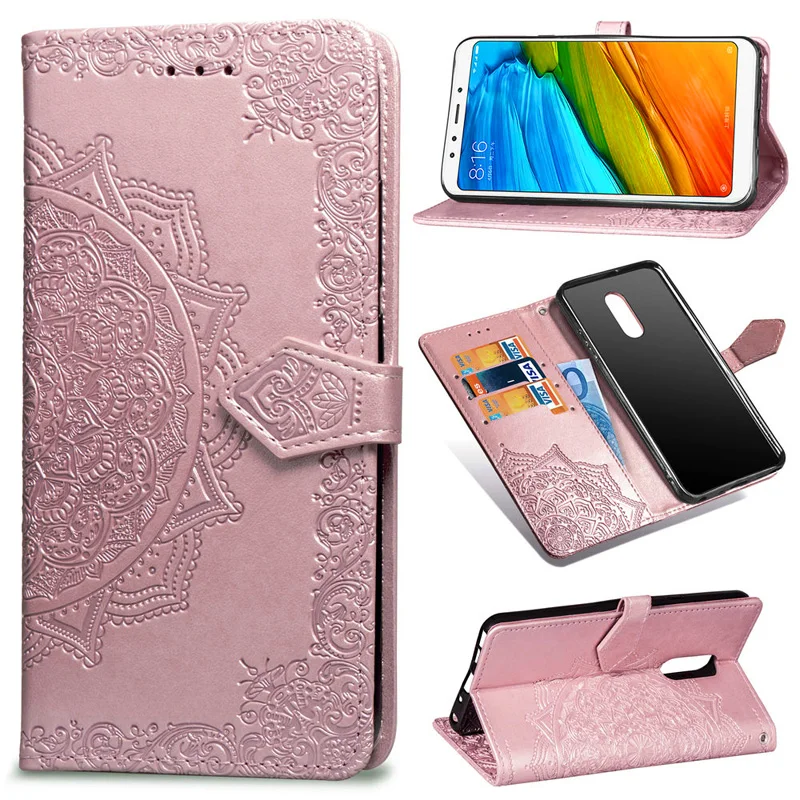 

PU Leather Capa Flip Cover For Coque Xiaomi Redmi 5 Case Smartphone Wallet Bag For Funda Xiomi Redmi 5 Plus Case Soft Silicone
