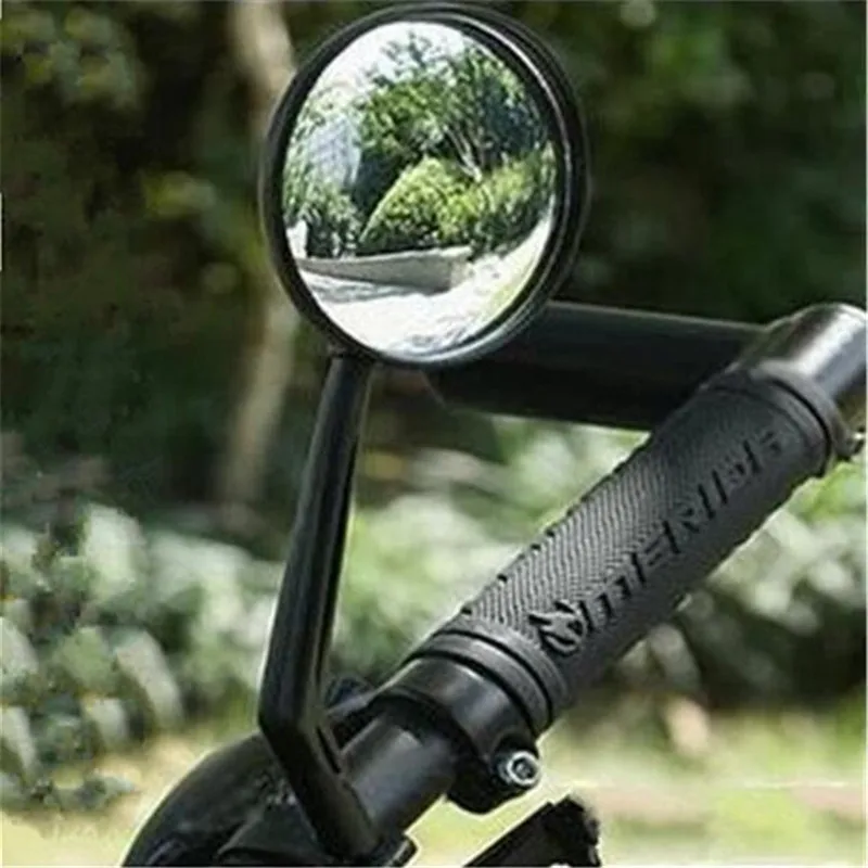 2Pcs Black Популярный вращающийся на 360 градусов велосипед, мотоцикл, Байк зеркало заднего вида гибкие широкоугольные отражающие зеркальные Аксессуары для велосипеда - Цвет: 2Pcs Black