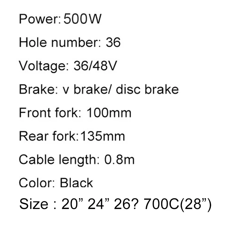 Top 36V 48V 500W E Bike Wheel Motor 20" 24" 26" 700C 28" Front Rear Electric Brushless Hub Motor Wheel for Electric Bicycle E-bike 5 Top 36V 48V 500W E Bike Wheel Motor 20" 24" 26" 700C 28" Front Rear Electric Brushless Hub Motor Wheel for Electric Bicycle E-bike 5