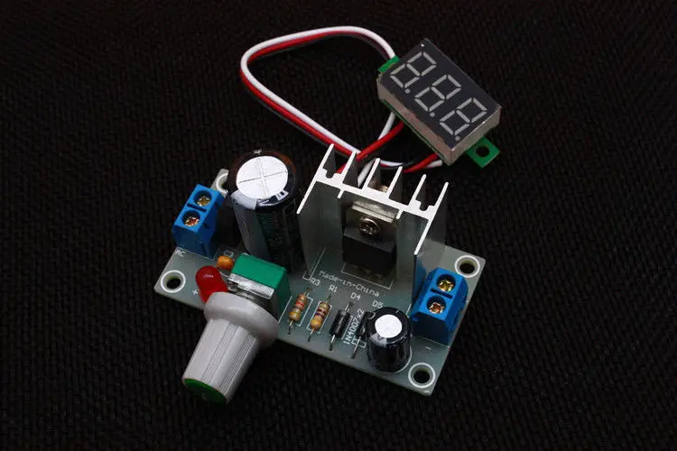 LM317 выпрямительный фильтр Модуль переменного тока в постоянный источник питания преобразователь 1,3-35 в дисплей