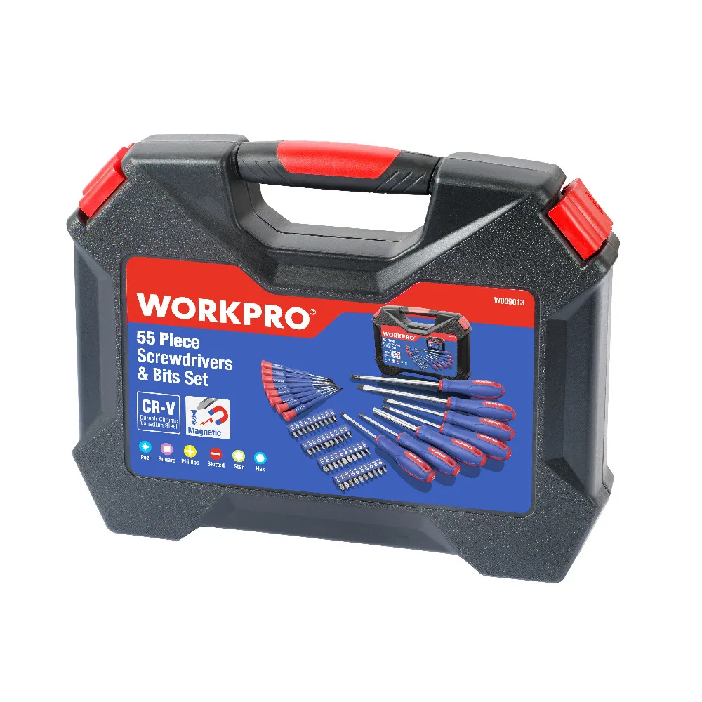 WORKPRO 55 шт. Набор отверток прецизионных отвертки для телефона Биты бит биты