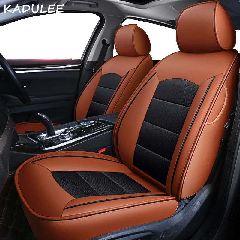 KADULEE чехол для автокресла из натуральной кожи на заказ для BORGWARD BX5 BX6 BX7 BXi7 Чехлы для автосидений защитное покрытие автомобильного сиденья стиль