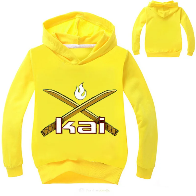 COLOR 4 DLF 2-16Years осенняя одежда с принтом «лего» для мальчиков Кенгурушка Ninja подростков Свитер для девочек длинная футболка для детей детские костюмы, джемпер-блузка пальто - Цвет: COLOR 4