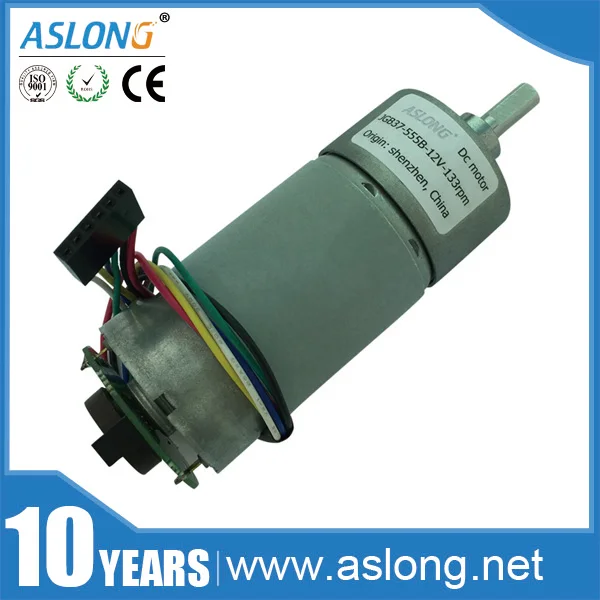 JGB37-555B 6v~ 24v с высоким крутящим моментом постоянного тока мотор-редуктор с высокой точностью энкодер скорость энкодер двигатель общие 12V 640 об/мин