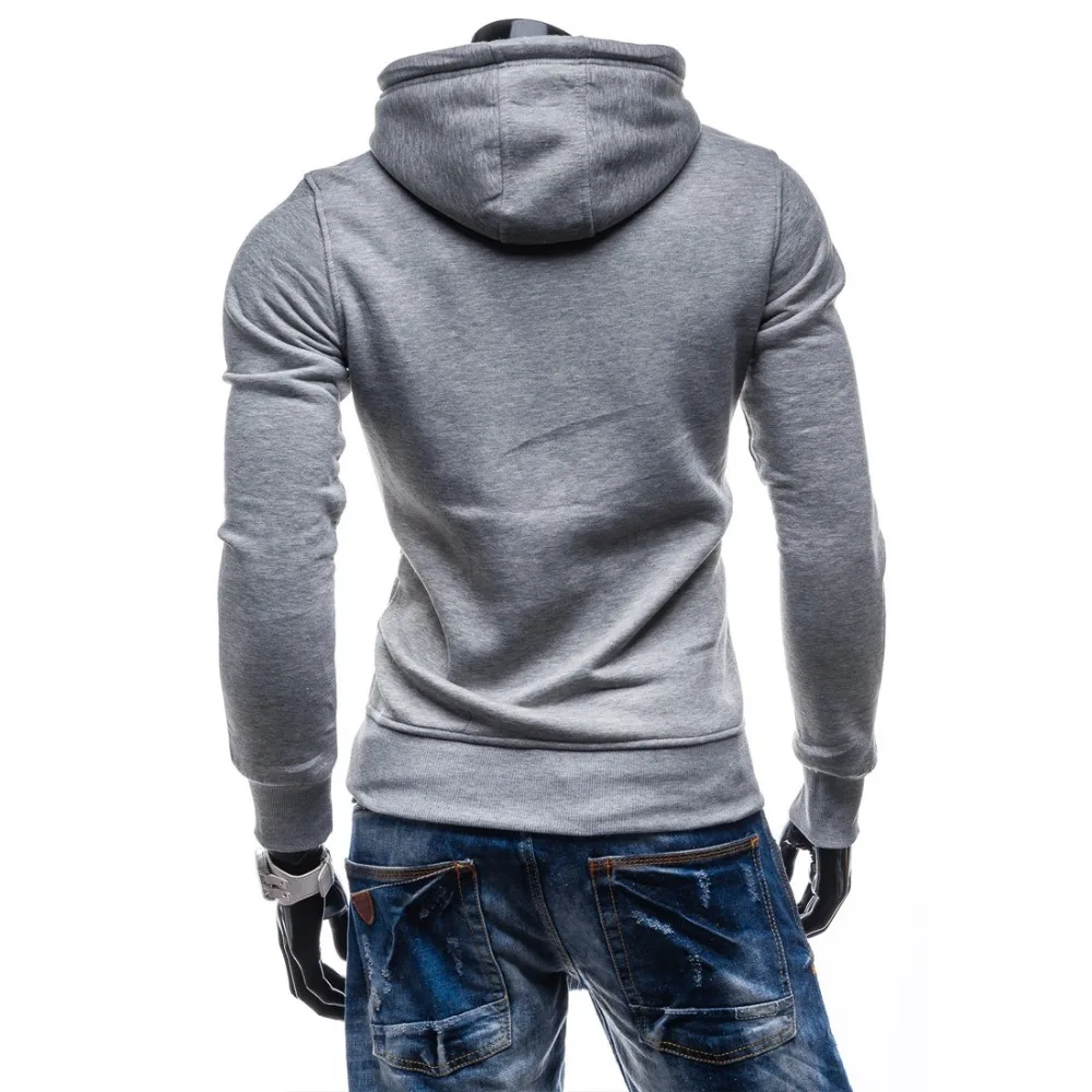 Мужская толстовка с капюшоном ZOGAA Классический пуловер кулиской 8 размеров