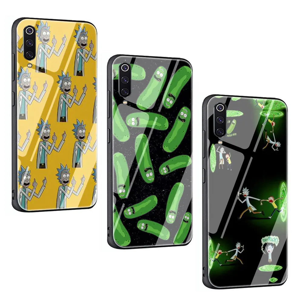 Забавный чехол из закаленного стекла Rick And marty для Xiaomi 8 Lite A1 A2 9 Redmi Note 5 6 7 Pro 6A 4X F1