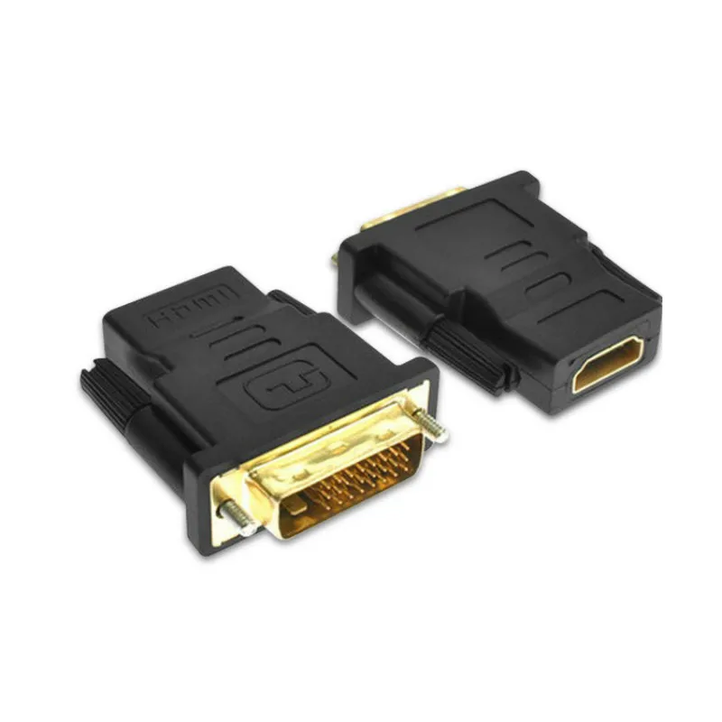 DVI 24+ 1 к HDMI адаптер 24 К позолоченный штекер DVI Мужской к HDMI Женский двойной конвертер 1080P для HDTV проектор монитор