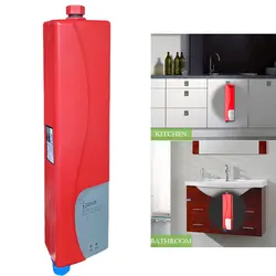 Бытовой проточный водонагреватель мгновенный Душ Электрический водонагреватель для кухни Ванная комната практичная двойная оболочка