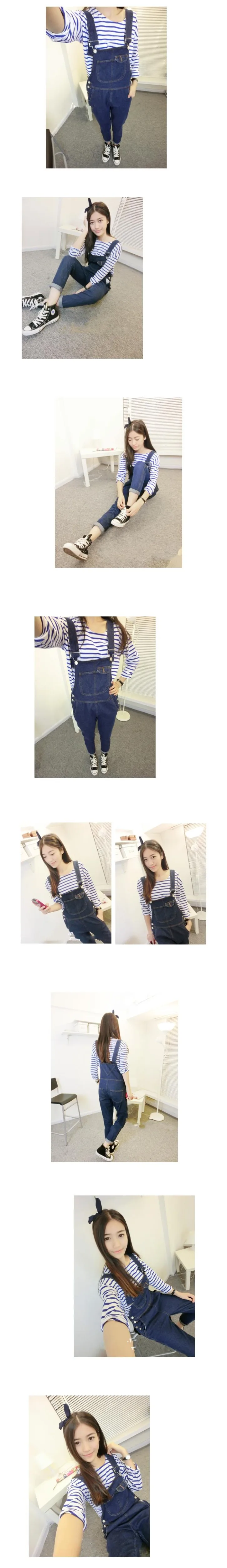 Real Shot Jeans Bib L Fashion Women European And American EBay AliExpress Amazon Foreign Trade Suspender Pants (7)