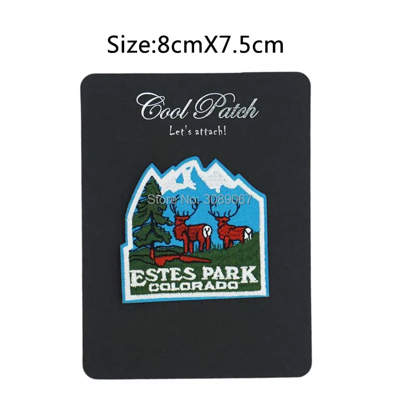 " Colorado Estes Park Patch Rocky горный для похода путешествия сувенирные нашивки уличная одежда термоклейкий значок бейсболка