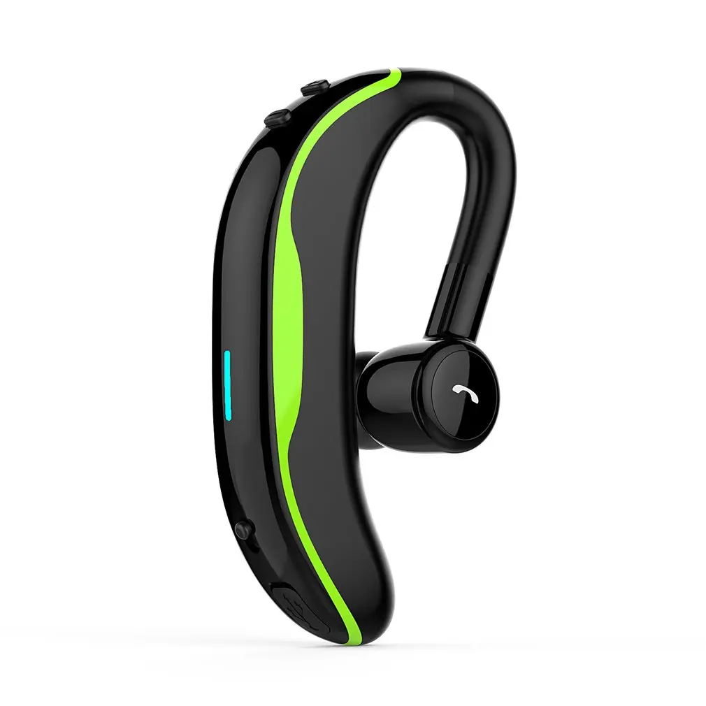 Зеленый Bluetooth-гарнитура F600 с шумоподавлением, вращающиеся на 180 °, bluetooth-наушники с напоминанием о звонках, беспроводные наушники для iPhone 11Pro Xiaomi - Цвет: Зеленый