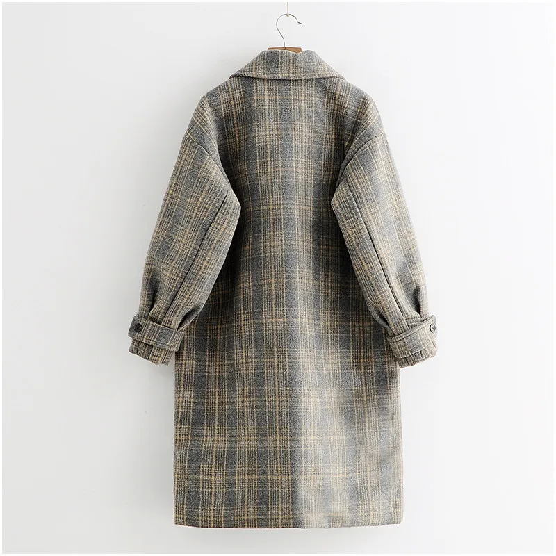 Корейское зимнее пальто женское Шерстяное Пальто 2020 большой размер Harajuku теплые