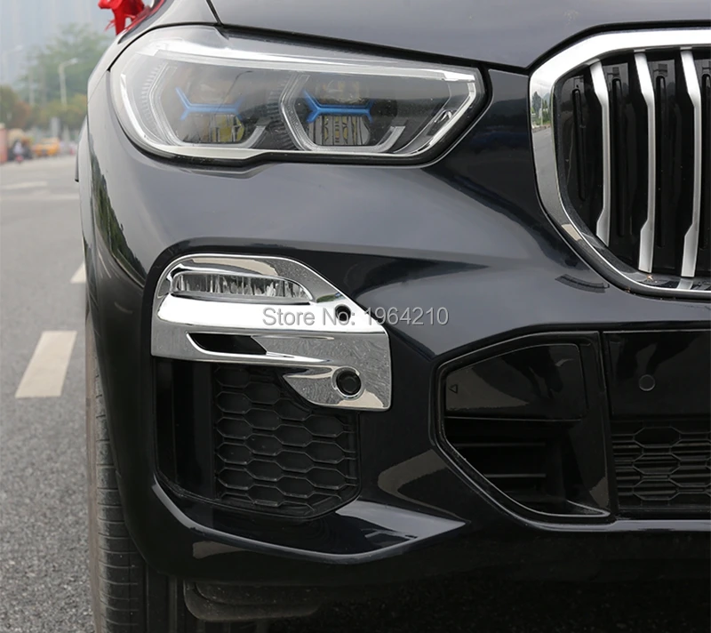 Для BMW X5 G05 2019 2020 ABS хромированный наружный передний противотуманный светильник