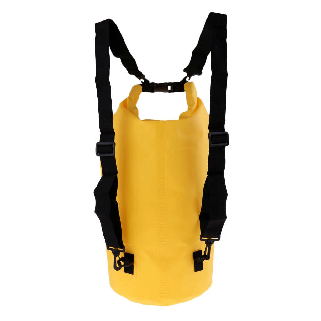 30L Waterproof Dry Bag Roll Top Backpack & Adjustable Shoulder Strap for Kayak Boating Canoeing Rafting Sailing Drifting Fishing
