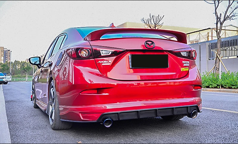 Для Mazda 3 Axela украшение автомобиля M6 GT стиль ABS пластик краски ing цвет задний спойлер багажника