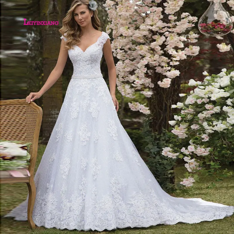 LEIYINXIANG Новое поступление свадебное платье невесты платье Vestido De Noiva Sereia Robe сексуальное ТРАПЕЦИЕВИДНОЕ роскошное кружевное платье с
