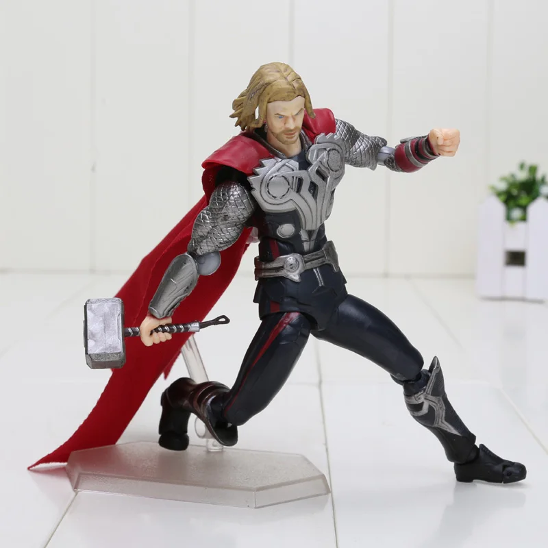 Человек-паук Figma 199 Мстители Удивительный Человек-паук диван фигурка супергероя Капитан Америка модель Тора игрушки - Цвет: Thor 216 no box