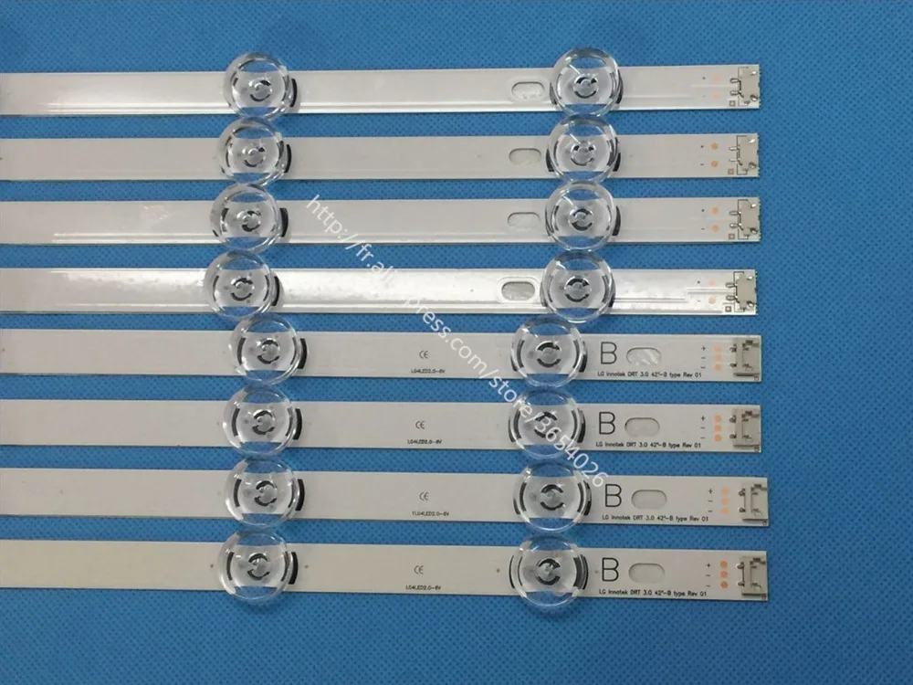 Новинка 8 шт(4* A, 4* B) светодиодный полоски для LG INNOTEK DRT 3,0 4"-A/B Тип 6916L 1709B 1710B 1957E 1956E 6916L-1956A