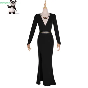 

2018 Star Wars Cosplay Solo:Star Wars Story Qi'ra Cosplay Costume Emilia Clarke Black Sexy Evening Dress For Women CosplayLove