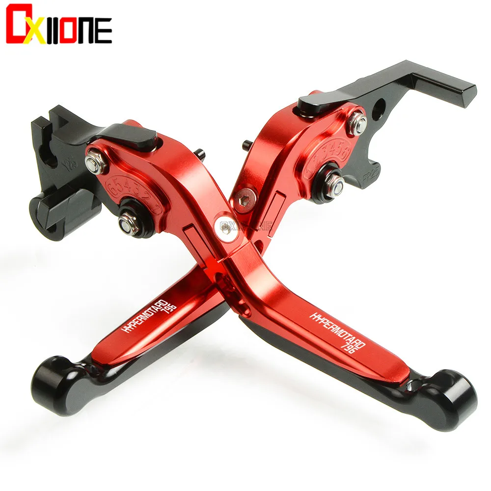 Для Ducati HYPERMOTARD 796 2010-2012 CNC мотоцикл регулируемый тормоз складной выдвижной рычаги сцепления 6 цветов с логотипом