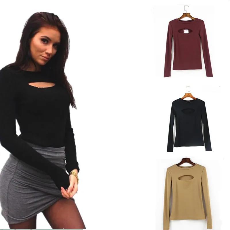 Футболка с длинным рукавом уличная мода 2017 | Женская одежда