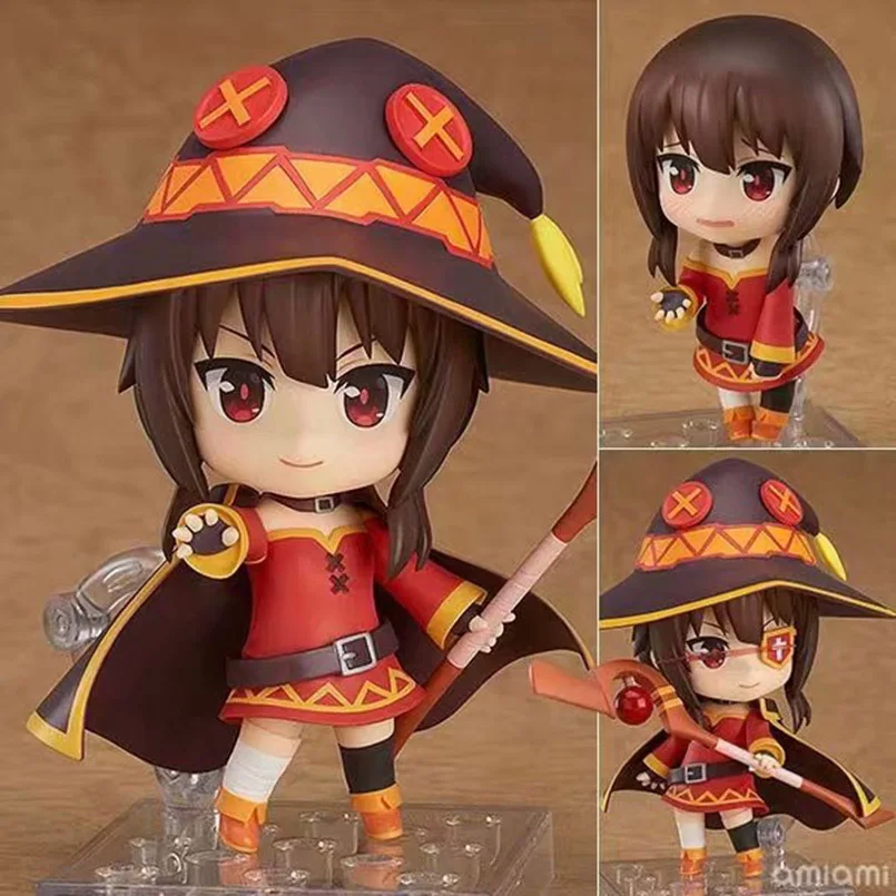 Janpanese Аниме Nendoroid Megumin фигурку игрушки Божье благословение на этот чудесный мир Megumin игрушки Nendoroid для детей
