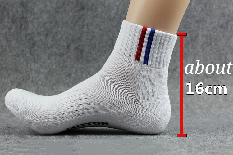 2 пара/лот, махровые мужские носки для бега, спортивные, chaussettes homme, уличные, хлопковые, утепленные, короткие носки, белые, calcetines hombre, летние