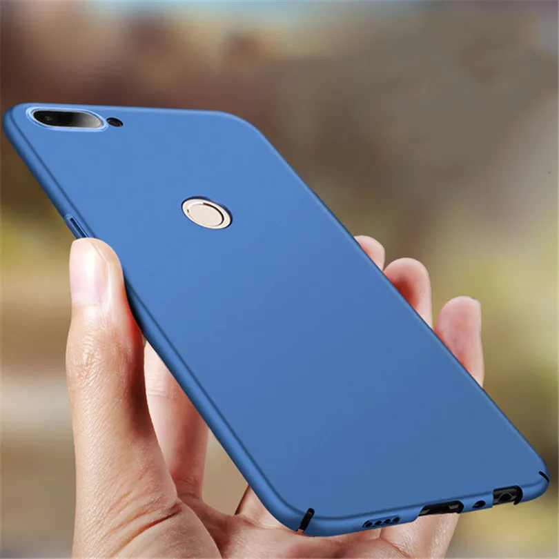360 полная защита матовый чехол для huawei NOVA 2 Plus, жесткий пластиковый тонкий чехол для huawei Nova2S Nova2plus, чехлы для телефонов - Цвет: Синий