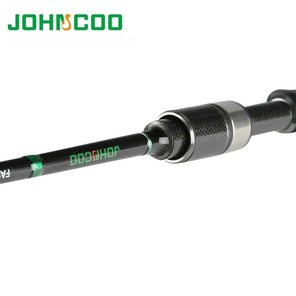 JOHNCOO 2,1 м карбоновая литьевая Удочка L мощность 2-10 г 3 секции для ловли форели с K serise кольцами поток Tod быстрое действие спиннинговое удилище
