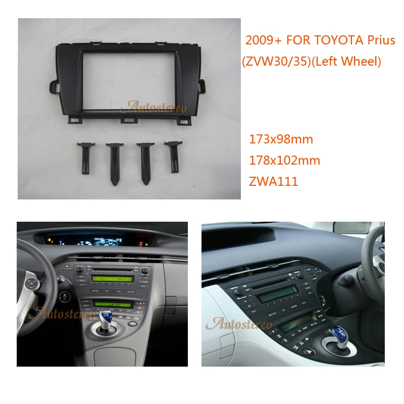 Автомобиль Радио место установки фасции для Toyota Prius 2009-2012 оставили колеса